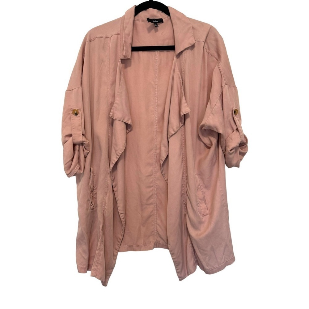 Lulu’s Pink Oversized Open Shirt